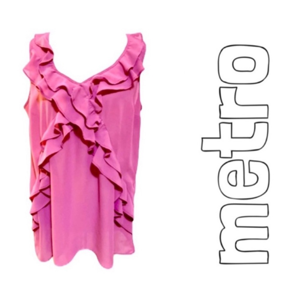 🔴 4/$20 Pretty Berry Blouse by Metro